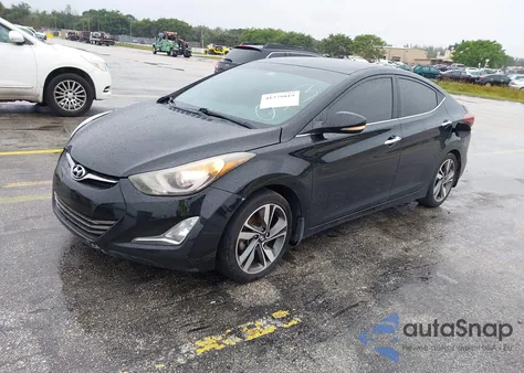 2014 Hyundai Elantra Limited из США, поврежденный, VIN KMHDH4AE9EU200513